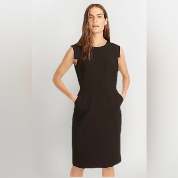 J. Crew Dresses & Skirts - J Crew Resume Linen Sheath Dress 8 Black NWT Academia Career Work L6602 Office